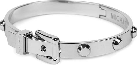 michael kors silver and turquoise bracelet|michael kors buckle bracelet.